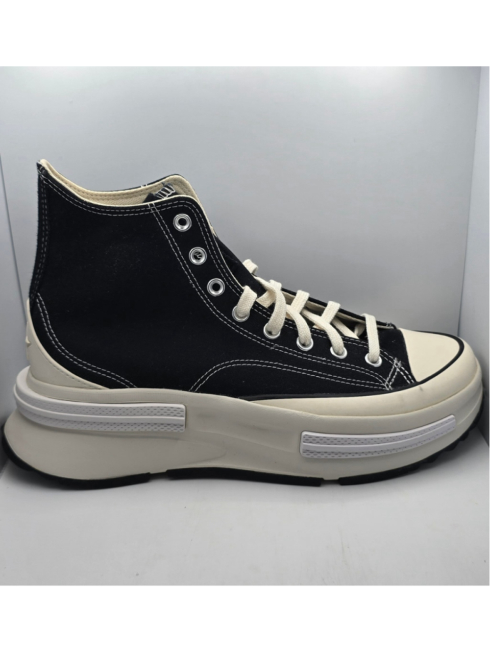 Women's Converse Chuck Taylor Run Star Legacy High Top Sneakers Black/Beige